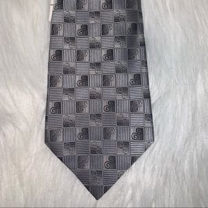 Stafford gray silk tie F